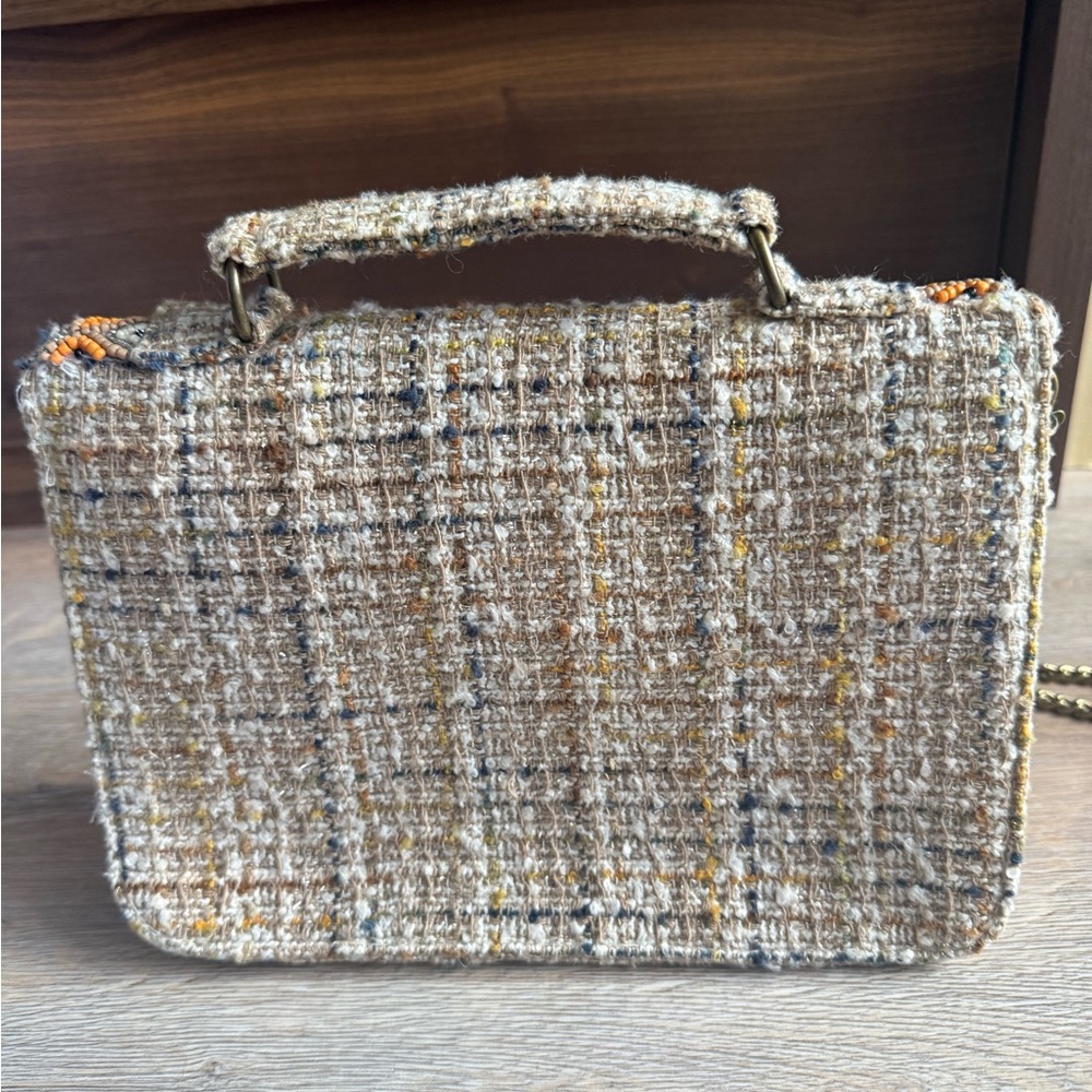 America & Beyond Beaded Tweed Bag - Picture 5 of 6